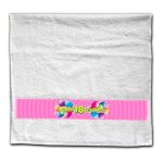 Törölköző, Boldog szülinapot, 2 színben, számokkal