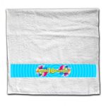 Törölköző, Boldog szülinapot, 2 színben, számokkal