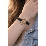 Steampunk stílusú karkötő kerékkel