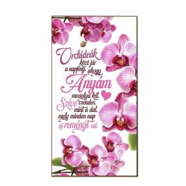   Dekor hűtőmágnes, anyák napja, Orchideák közt jár a napfény