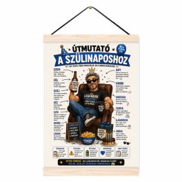 Vicces oklevél, Útmutató szülinaposhoz, férfi