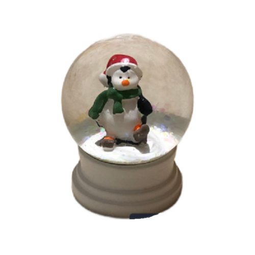 Karácsonyi havazós gömb, hógömb, pingvin, 6 cm