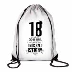 Vicces tornazsák, 18 évembe került, többféle számmal