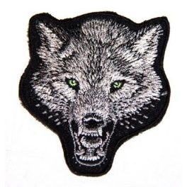 Farkas fej hátfelvarró, nagyméretű