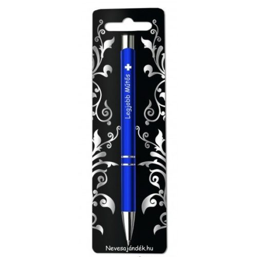 Gravírozott toll, Legjobb műtős, kék