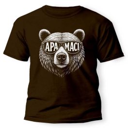 Vicces póló több színben, Apa maci