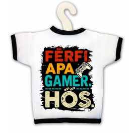 Üvegpóló, férfi, apa, gamer, hős