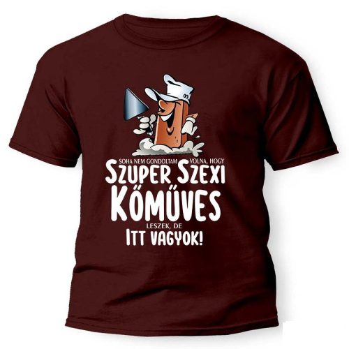 Vicces póló több színben, Szuper kőműves