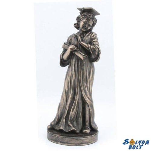 Diplomás lány szobor, 22,5 cm