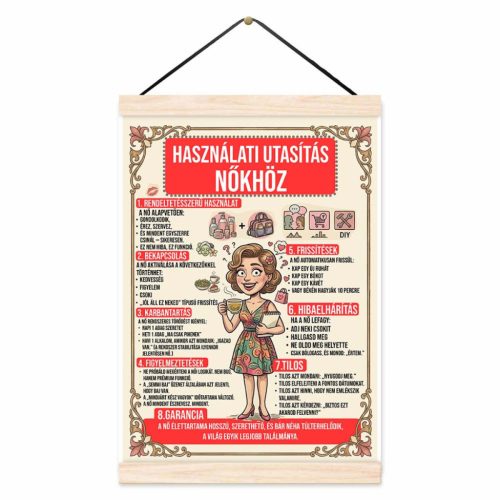 Vicces oklevél, Használati utasítás nőkhöz