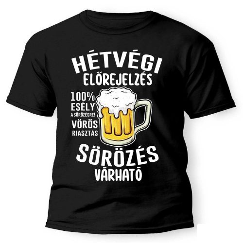 Vicces póló több színben, Sörözés várható