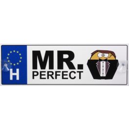 Vicces rendszámtábla, Mr Perfect