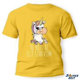 Vicces póló több színben, Ne nézd az egyszarvúm