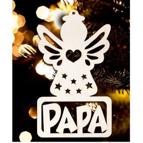 Karácsonyfa dísz, Papa, angyal