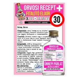   Vicces orvosi recept laposüveggel, Fiatalító elixír korhoz kötve
