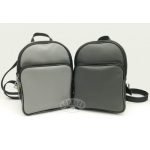 Bőr hátitáska, hátizsák, szürke