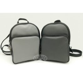 Bőr hátitáska, hátizsák, szürke