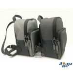 Bőr hátitáska, hátizsák, szürke