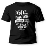 Vicces póló több színben, 30, 40, 50, 60, 70, 80, 90 éves vagyok.....