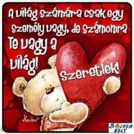   Szerelmes hűtőmágnes, A világ számára csak egy személy vagy