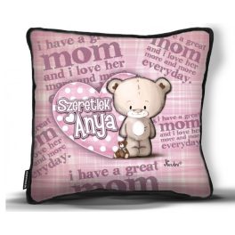 Kicsi díszpárna, Anyák napja, Szeretlek Anya