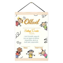 Vicces oklevél, Ballagás, óvodás részére