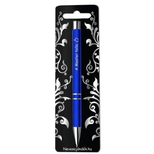 Gravírozott toll, A mester tolla, kék