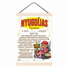 Vicces oklevél, Nyugdíjas fogadalom, nő