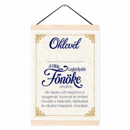 Vicces oklevél, A világ legkirályabb főnöke
