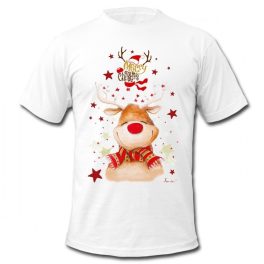 Karácsonyi póló, Rudolf rénszarvas, M méret