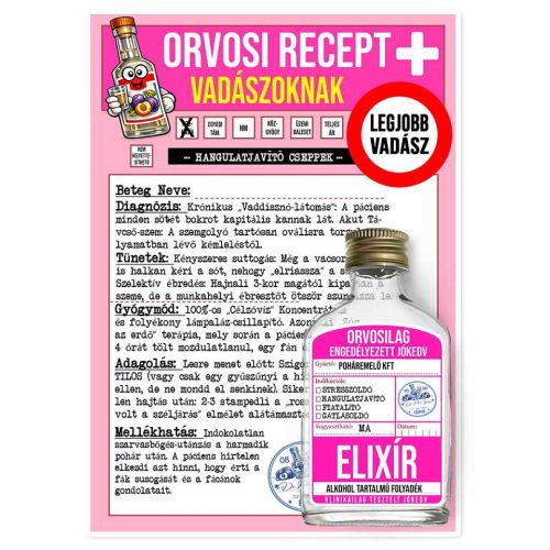 Vicces orvosi recept laposüveggel, Legjobb vadász