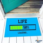 Vicces lábtörlő több színben, life loading