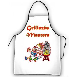 Vicces szakács kötény, A grillezés mestere