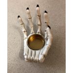 Mécsestartó, csontváz kéz