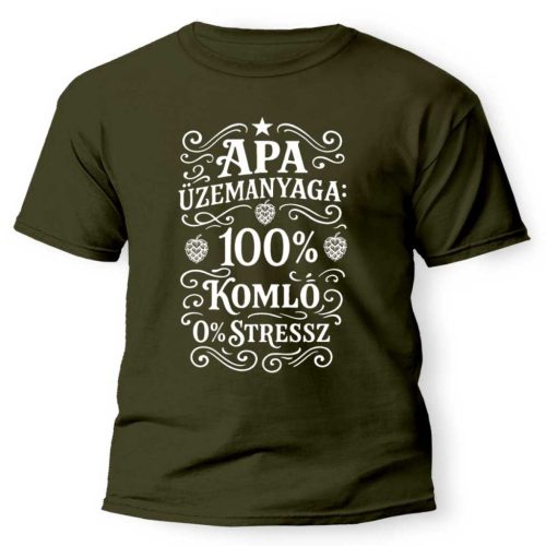Vicces póló több színben, Apa üzemanyaga