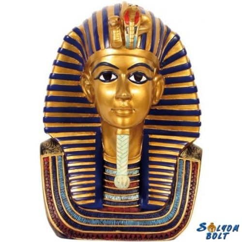 Tutanhamon fej egyiptomi szobor, 17 cm