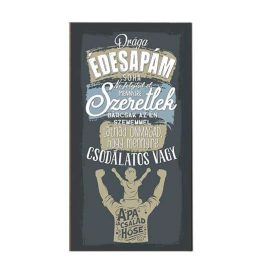Dekor hűtőmágnes, Drága édesapám szeretlek