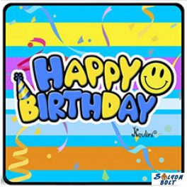 Születésnapi hűtőmágnes, Happy Birthday Smile