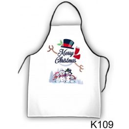 Szakács kötény, hóemberek, karácsony