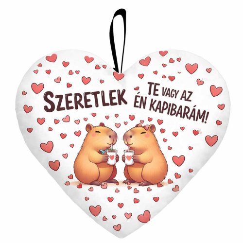 Szív alakú párna, Szeretlek, te vagy az én kapibarám