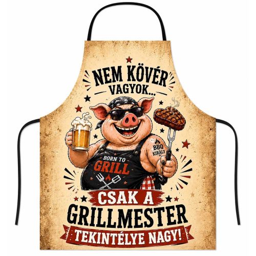 Vicces szakács kötény, Nem kövér vagyok...