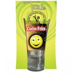 Pálinkás pohár, Cseles feles