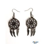 Álomfogó fülbevaló angyalszárnyakkal, kézműves termék