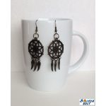 Álomfogó fülbevaló angyalszárnyakkal, kézműves termék
