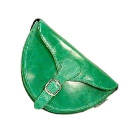Női bőr váll-és övtáska (zöld)