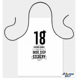   Vicces szakács kötény, 18 évembe került, különböző számokkal
