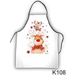 Szakács kötény, Rudolf rénszarvas, karácsony