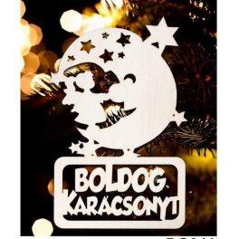 Karácsonyfa dísz, Boldog karácsonyt, hold