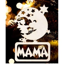 Karácsonyfa dísz, Mama, hold