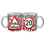 Bögre születésnapra, Boldog 18. 20. 30. 40. 50. 60. szülinapot, táblán